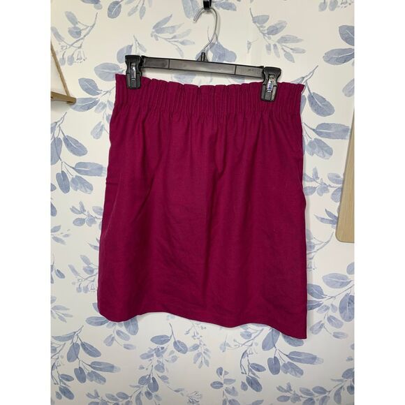 J. Crew Paper-bag Waist Wool Skirt Size 8 - Picture 7 of 7